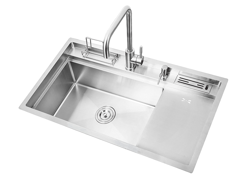 Stainless Steel Sink With Side Drainboard
