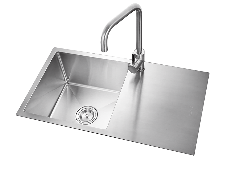 Top Mount Stainless Steel Sink With Drainboard