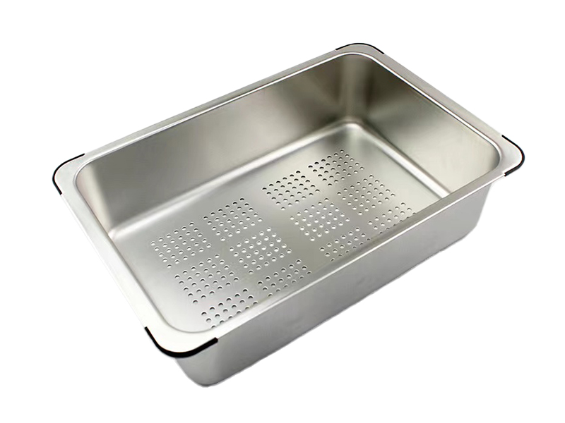 Natural Color Double Step Single Basin Stainless Steel Sink