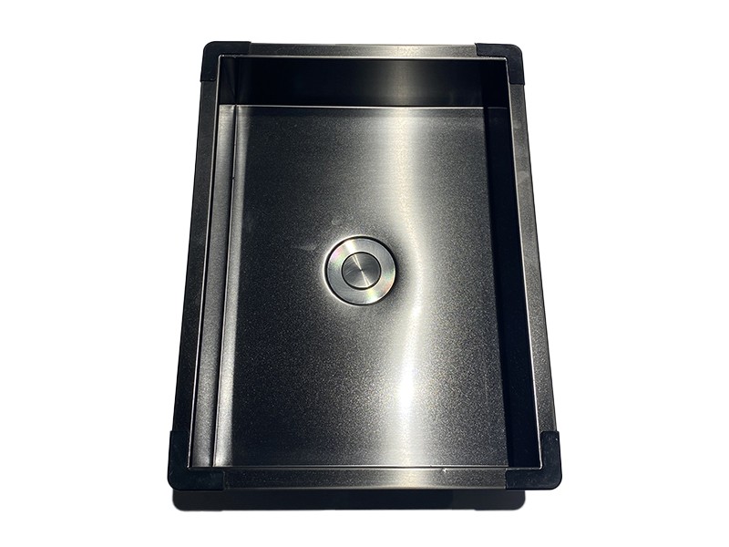 Fregadero de acero inoxidable de una sola maceta de panal debajo del mostrador