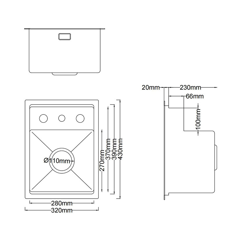 Premium Single Cover Stainless Steel Sink