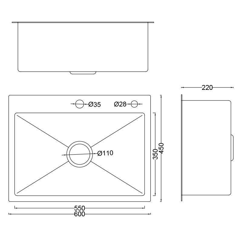 Countertop Mounted Sink